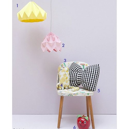 Petite suspension Origami Moth Jaune Or